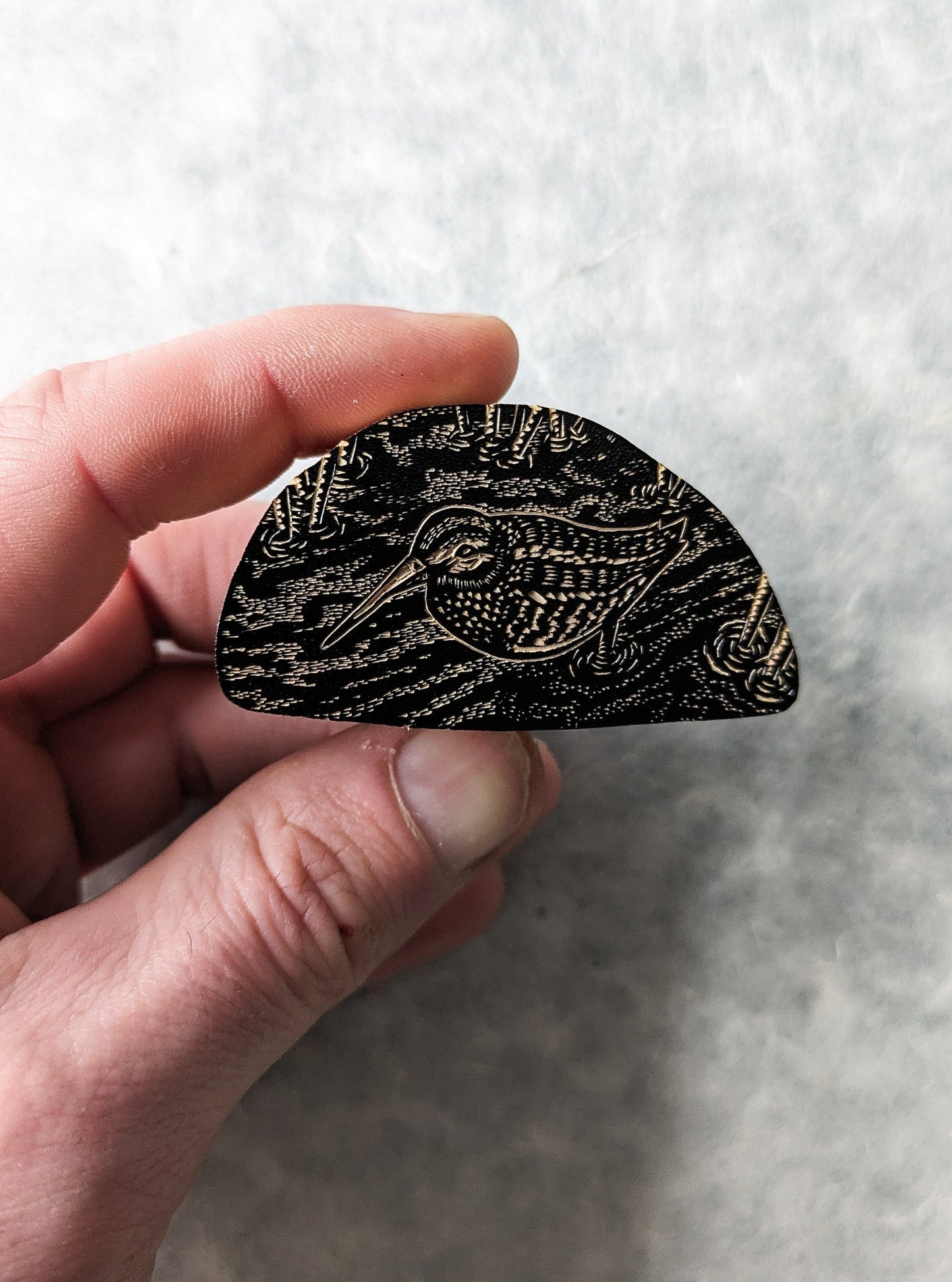 Jack Snipe - wood engraving