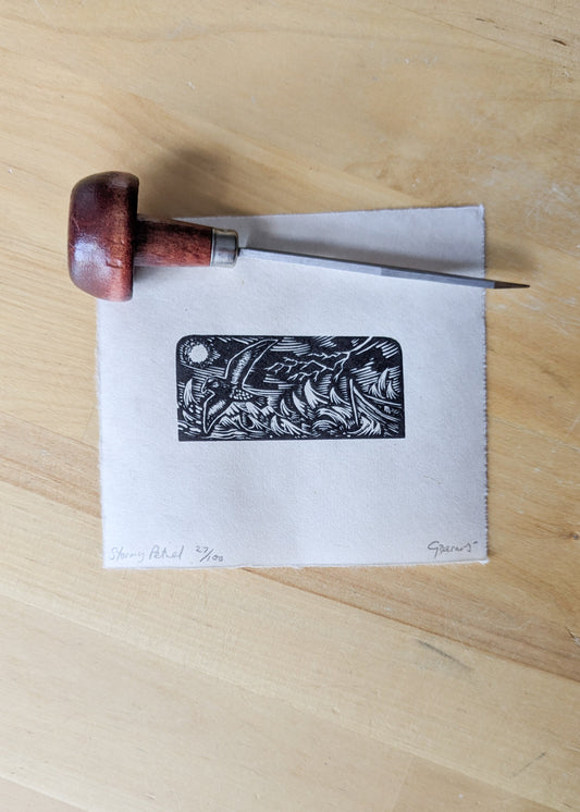 Stormy Petrel - wood engraving